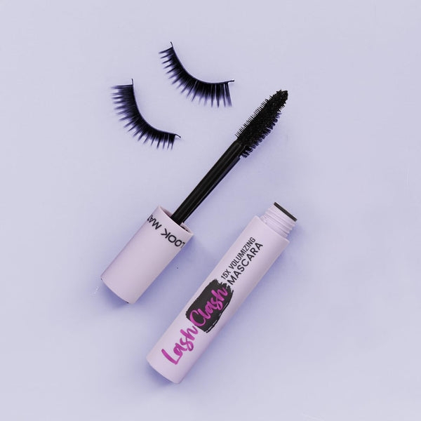 Mattlook Lash Clash 15X Volumizing Smudge Proof Mascara, for Length, Volume and Curl, Buildable Formula, Water Resistant -Black